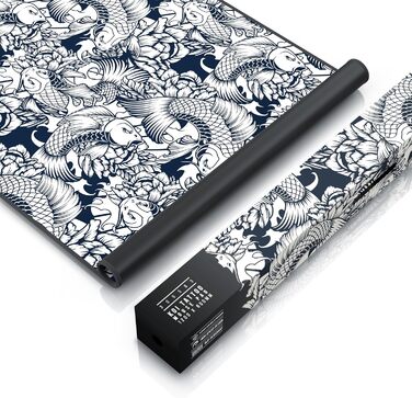 Килимок для миші Titanwolf XXXL 1200x600mm - великий ігровий килимок з мотивом Koi для миші та клавіатури Logitech