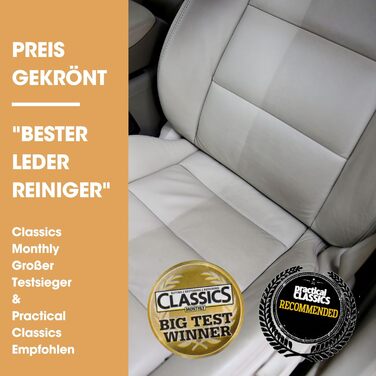 Furniture Clinic Leather Care Set for Car Seats – Premium Cleaning Set for Car Seats 250 ml Leather Cleaner & Care Rinse