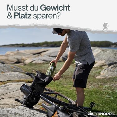 TRINORDIC Isomatte надувна Ultraleichte 550g – для туризму та bikepacking, компактна