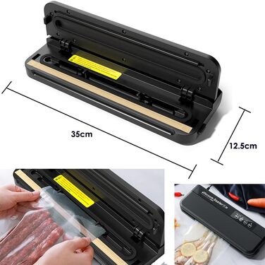 Вакуумний пакувальник 4-в-1: вакуумний пакувальник, запаювач фольги, вакууматор для продуктів, Sous Vide