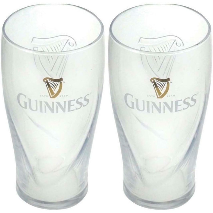 Склянка Guinness Logo - унісекс, 0,5 л - для алкоголю та вечірок, мерч фаната