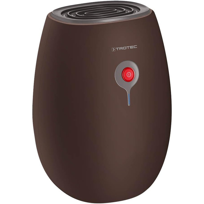 TROTEC Electric Dehumidifier TTP 1 E – Performance 0.22 L/day – 5 m² / 12.5 m³ – Brown Room Dehumidifier