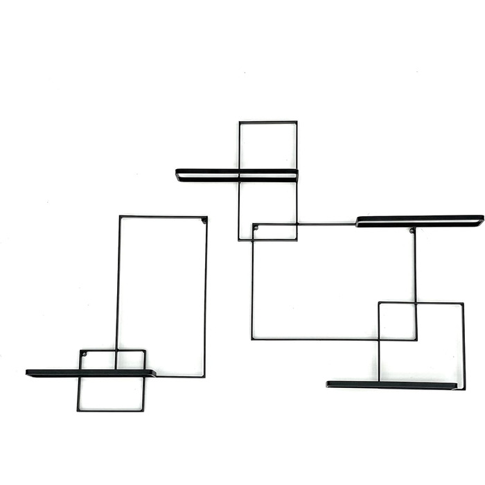 DanDiBo Wine Rack Metal Black Black Line Bottle Stand Bottle Shelf Bottle Holder Wall Shelf