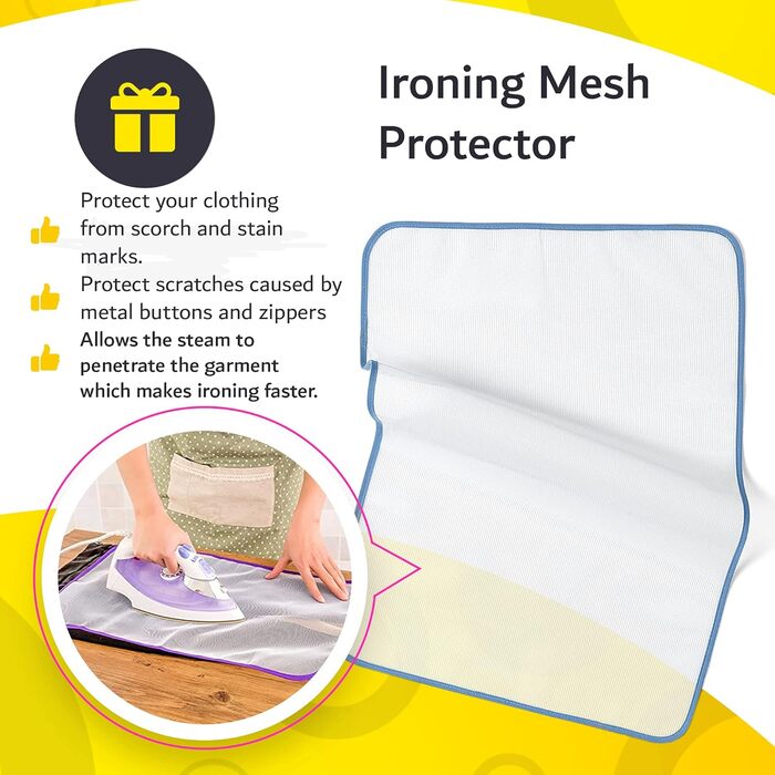 Чохол та подушка для прасувальної дошки, стандарт та велика, синій, преміум якість