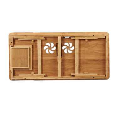 Relaxdays Bamboo Laptop Table XL