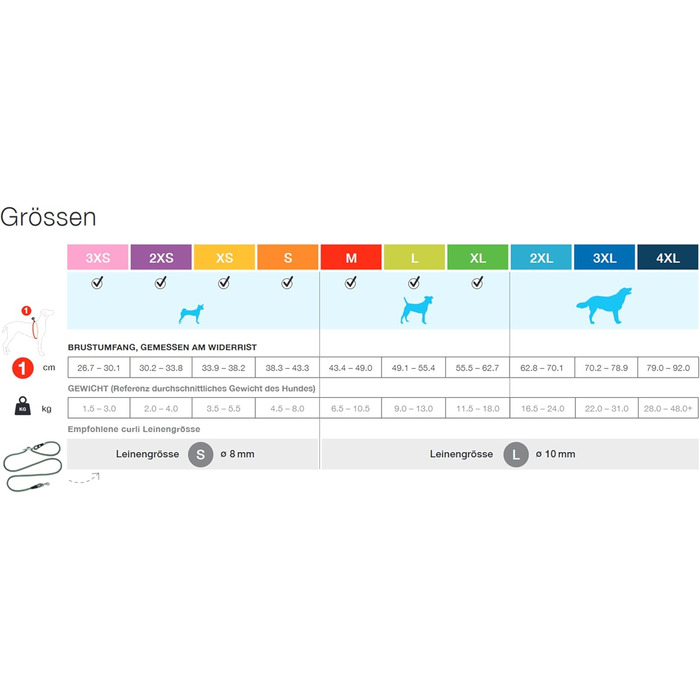 Жилет-шлейка Glow curli Clasp з світловідбиваючим покриттям, сірий, розмір M