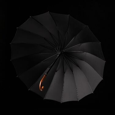 Вітростійкий парасоль від Weigner Capitol для двох осіб – Ø120 см, 16 спиць FlexiGlass, дерев'яний руків'я, тефлонове покриття, з елігантним чохлом