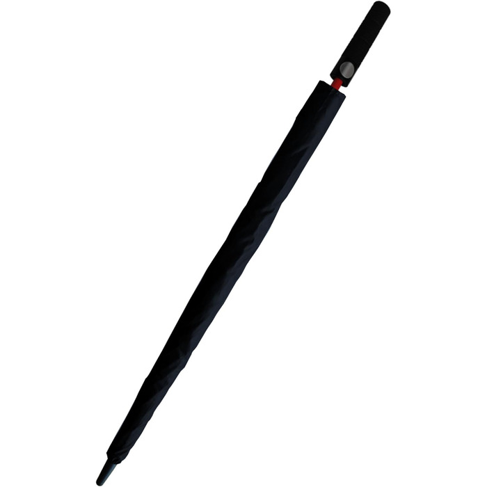COLLAR AND CUFFS London XL Windproof Golf Umbrella - 154cm Fiberglass Frame - Automatic Open/Close - Red & Black