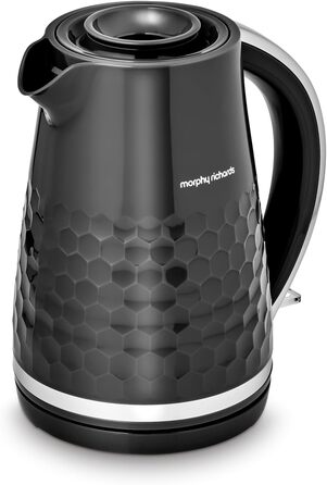 Електричний чайник Morphy Richards Hive, 1.5 л, чорний, з фільтром від накипу, 3 kW