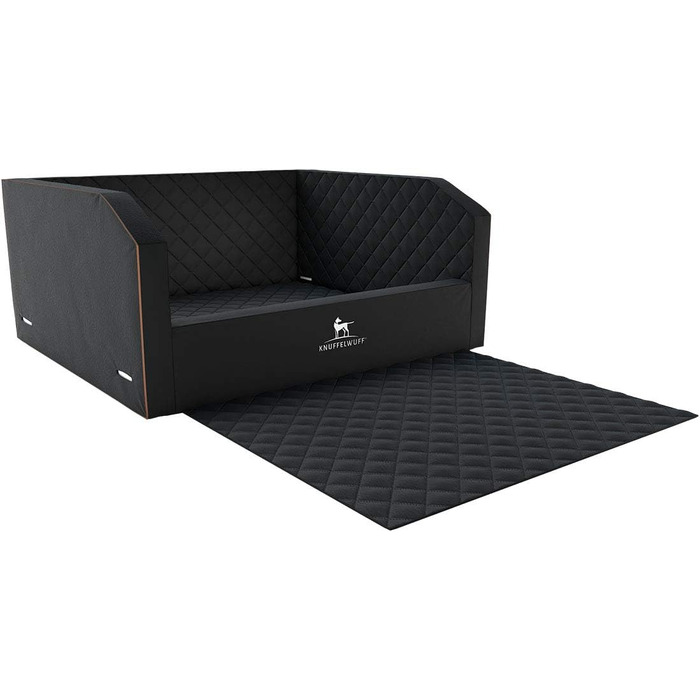 Захист для автокрісла собаки Knuffelwuff Auto KFZ, 55 x 45 x 35 см, чорний, розмір 3 (розмір 2, багажник)