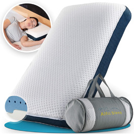 Ортопедична подушка для сну ALFA The Flow Pillow з ефектом пам’яті, ергономічна, для шиї, універсальна для сну на боці та спині