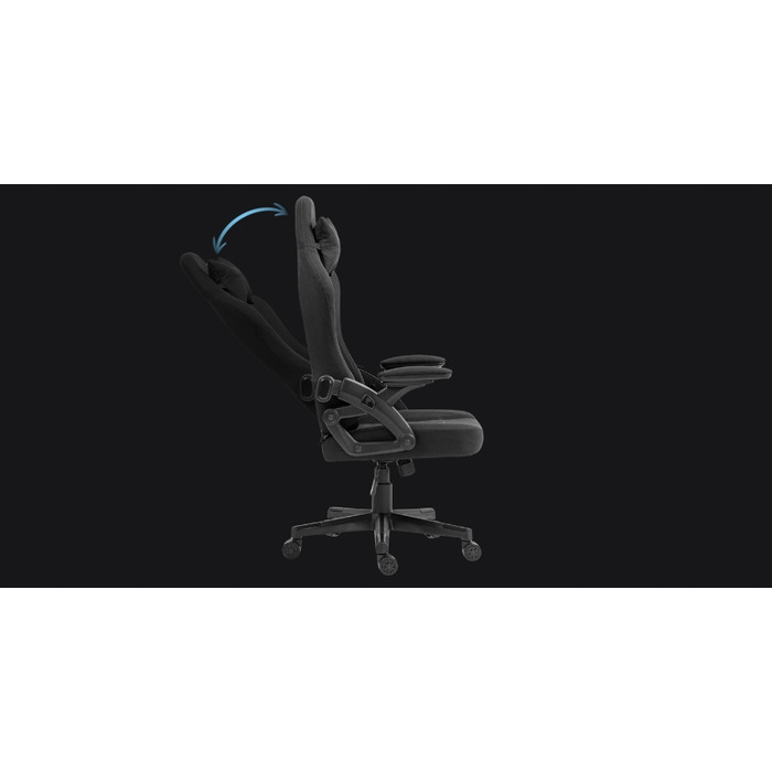 Ігрове крісло Delagear G 404, чорна тканина