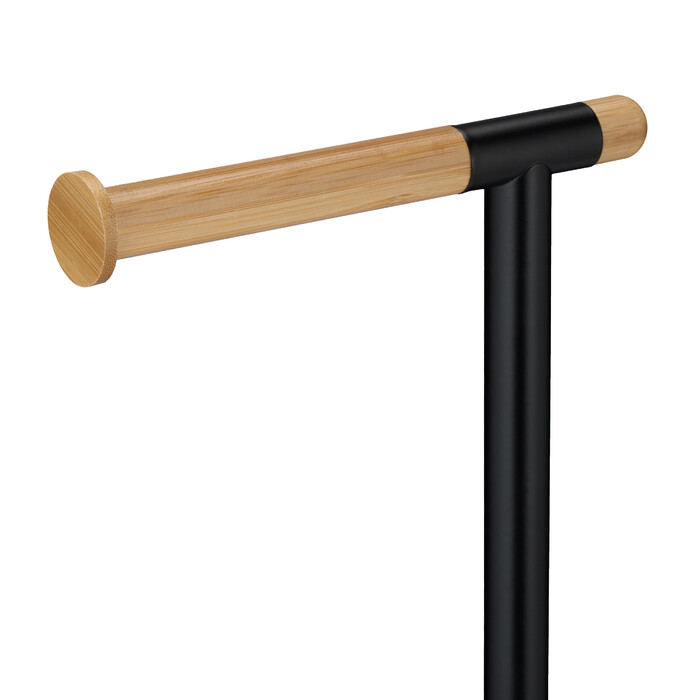 Relaxdays Toilet Set made of Bamboo & Stainless Steel