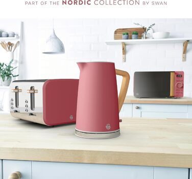 Тостер Swan ST14620GRYN Nordic з 4-ма тостами, 1500 Вт, сірий (Фузія)