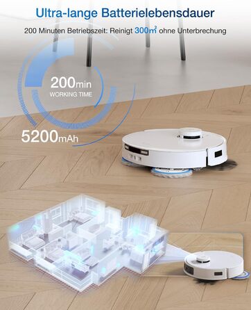 Робот-пилосос Ecovacs DEEBOT T30C Pro Omni GEN 2: пилосос-мийник, 15400Pa, автопорожнення, гаряча сушка, 200хв роботи, для шерсті тварин та килимів