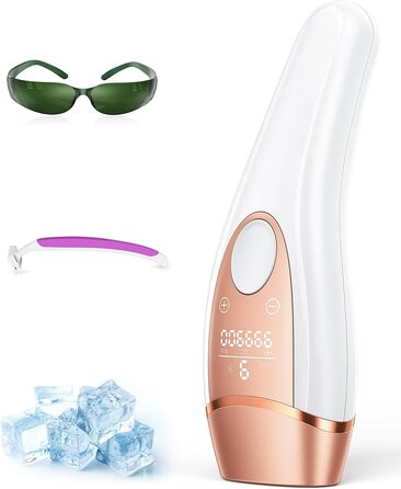 Пристрій для епіляції IPL з охолодженням, 21J та 9 рівнів потужності, 999,900 імпульсів, для жінок, тіло, ноги, зона бікіні, під пахвами