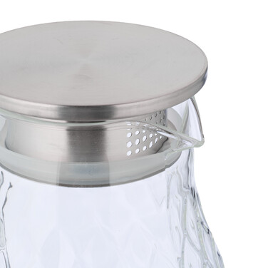 Relaxdays Glass Giraffe with Lid, 2 Liters