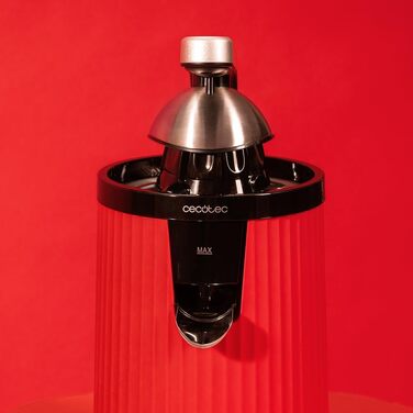 Електрична соковитискачка для цитрусових Cecotec Xqueeze RetroJuice 600 Green - 600 Вт, нержавіючий фільтр, пластиковий конус, механізм видалення м'якоті, захист від бризок