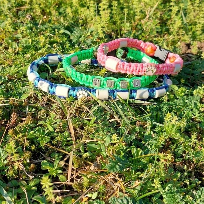 Нашийник для собак Pfoetchen-Welt EM-Keramik з паракорду. Персоналізація з ім'ям. Більше 100 000 варіантів.