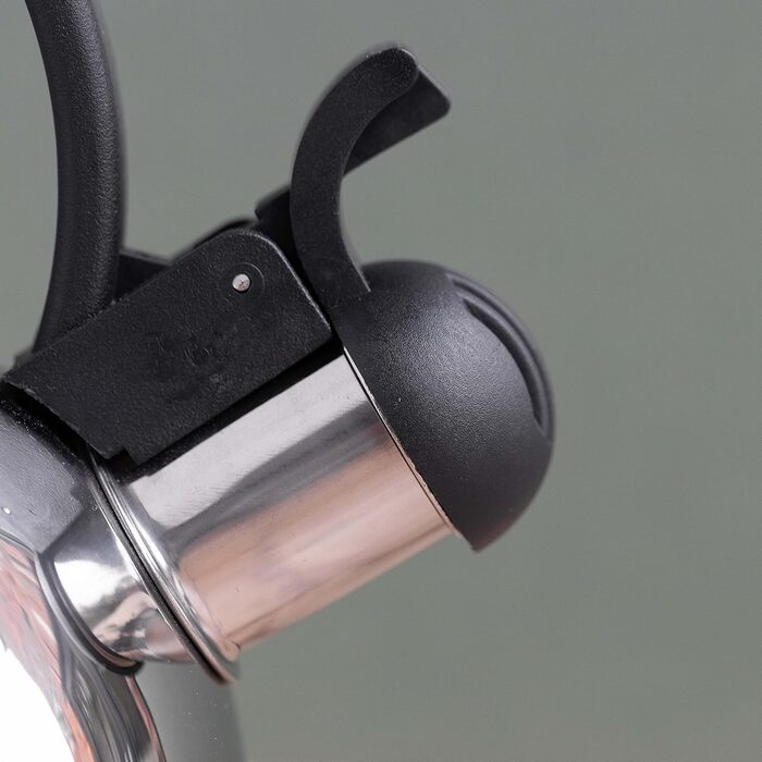 Електричний чайник La Cafetiere з нержавіючої сталі, 1,3 л, з функцією свистка, срібний