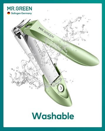 Професійний набір для манікюру MR.GREEN: кусачки для нігтів з пилкою, для чоловіків, жінок, дітей та літніх людей, зелений колір, подарункова упаковка