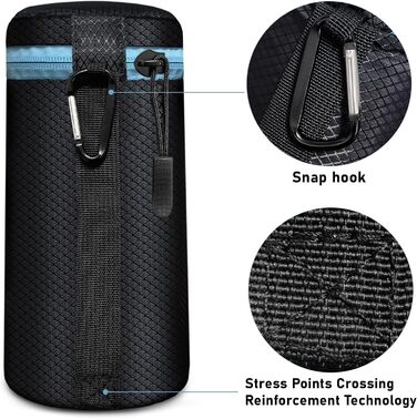 Чохол для об'єктива DSLR Lightdow (4 шт.) - м'який неопрен, 5 мм