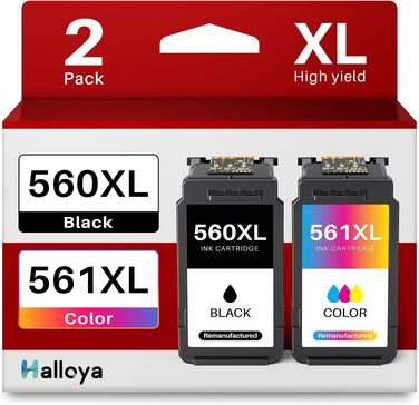 Картриджі Canon PG-560XL та CL-561XL (чорний та кольоровий), сумісні з принтерами Canon, набір