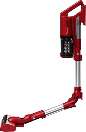 Вертикальний пилосос TurboTronic StormStick 120 Вт з ручним пилососом, фільтр MIF, 5 м кабель, 11kPA, циклонна технологія, червоний