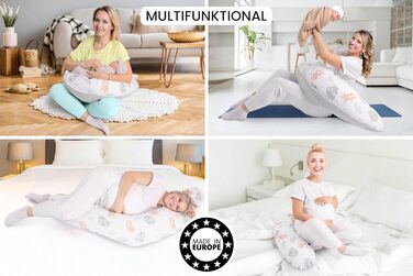 Подушка для вагітних Amilian 170 см XXL – подушка для сну на боці – подушка для годування – Body Pillow (балон)