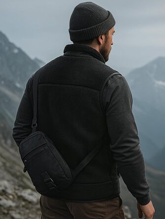 Обогрівальний жилет LABEWVI для жінок та чоловіків з акумулятором 10000mAh, USB, чорний