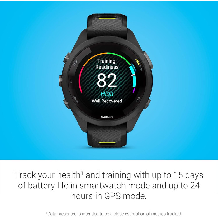 Garmin Forerunner 265S чорний - спортивний годинник для бігу та фітнесу