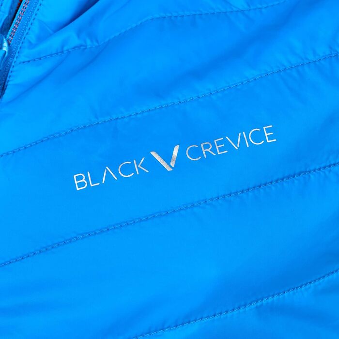 Чоловіча гібридна жилетка Black Crevice: спортивна, тепла та дихаюча, з коміром-стійкою (M, блакитний/червоний)