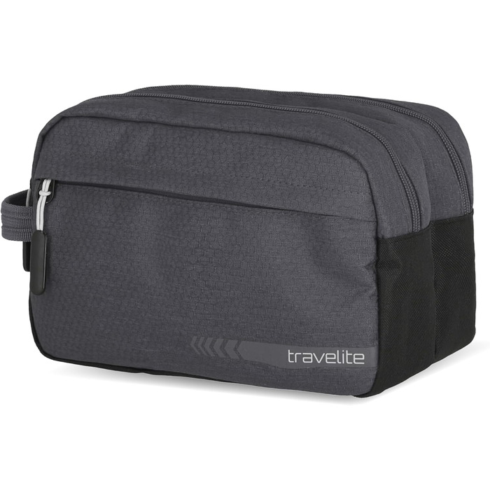 Косметичка для ручної поклажі Travelite Kick Off: практична культбагаж для подорожей та спорту, 26 см, 5 л, антрацитовий (сірий)