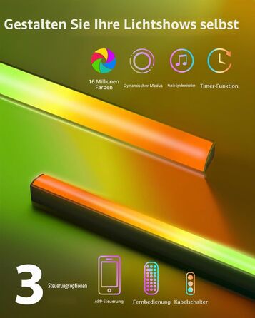 Кронштейн для ТБ Perlegear PGTVM79B поворотний та нахильний з LED-підсвіткою та синхронізацією з музикою, для телевізорів 25-65 дюймів (до 45 кг), VESA 400x400мм