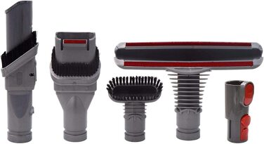 Набір аксесуарів для пилососа Dyson V8 V7 V10, з адаптером, сумісний з Dyson V6 DC19 DC29 DC34 DC33 DC35 DC62, насадки та щітки (5 в 1)
