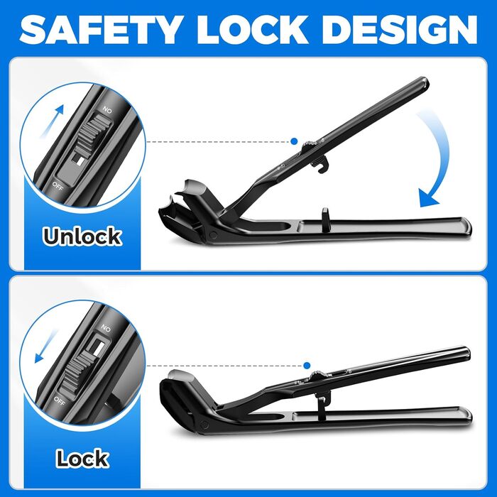 Кусачки для нігтів для літніх людей з широкими щелепами та довгою ручкою, кусачки для кутикули з кутовою головкою, з контейнером для збору обрізків, подарунок для чоловіків та жінок, чорні