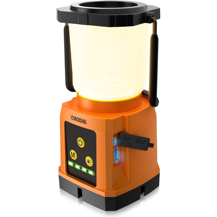 CRODIAL LED Camping Lantern Rechargeable, Camping Essentials 5000mAh Power Bank, Waterproof Camping Tent Light, Lanterns for Power Outages, Hurricane, Emergency, Hiking, Outdoor
