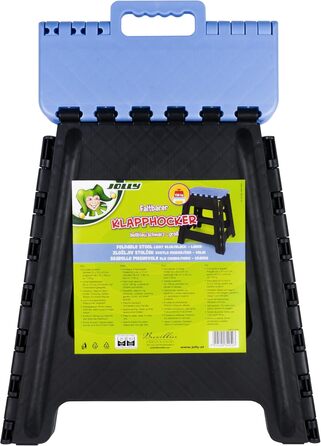 Складний стілець JOLLY Klapphocker - міцний, до 150 кг, для дітей та дорослих, для ванної, кемпінгу, саду та подорожей, компактний (52x33x4,5 см у складеному стані)