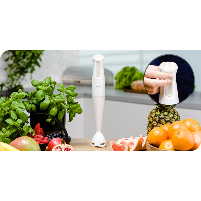 Занурювальний блендер Zelmer ZHB4560I Pulsar, 800 Вт, білий
