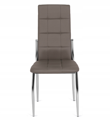 Стілець Mebel Elite, штучна шкіра, сірий, 1 шт.