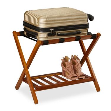 Relaxdays Folding Suit Stand with 2 Shelves