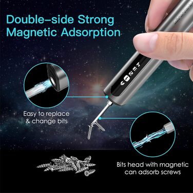 ARROWMAX Міні електричний шуруповерт, прецизійний набір інструментів для ремонту телефонів, годинників, ноутбуків (M1 PRO)