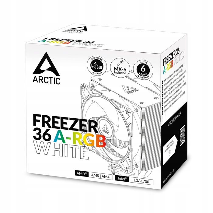 Кулер для процесора ARCTIC Freezer 36 A-RGB, білий
