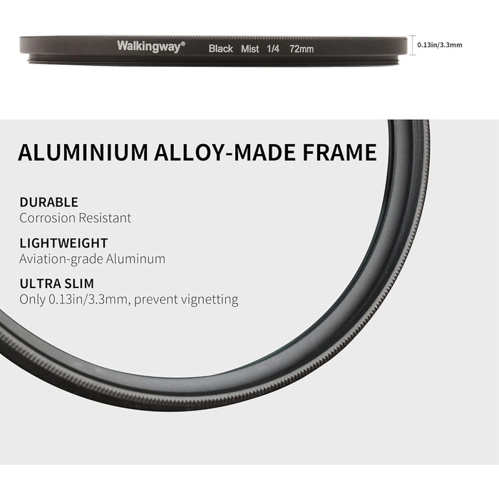 Фільтр Black Mist 1/4 39мм - м'який ефект розмиття, багатошарове покриття, оптичне скло