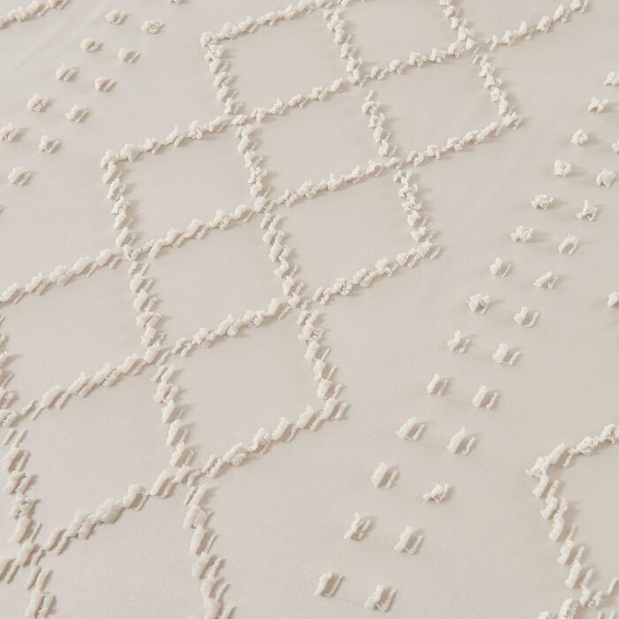 Богемний комплект постільної білизни Boho Beige 135x200: м'яка мікрофібра, геометричний дизайн, комплект 2 шт.