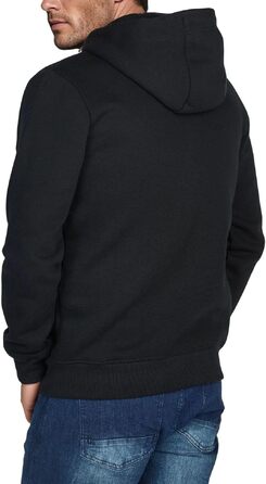 Чоловіча толстовка на блискавці з капюшоном riverso RIVThilo, Regular Fit, чорна, розмір XL