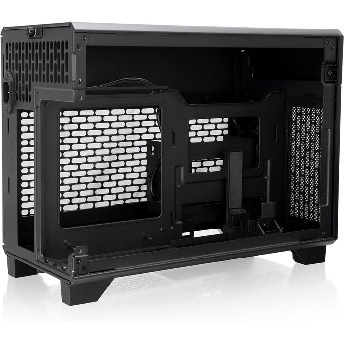 Корпус Thermaltake TR100 Black Mini-ITX SFF: 18.4L, Dual-Chamber, PCIe 4.0, підтримка AIO 280mm, тиха система охолодження