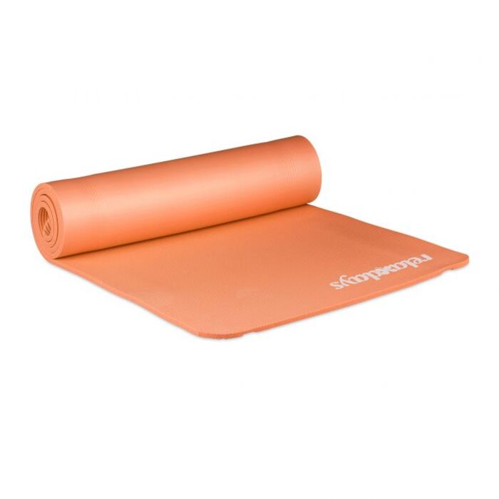 Relaxdays Yoga Mat, 1 cm thick, solid color