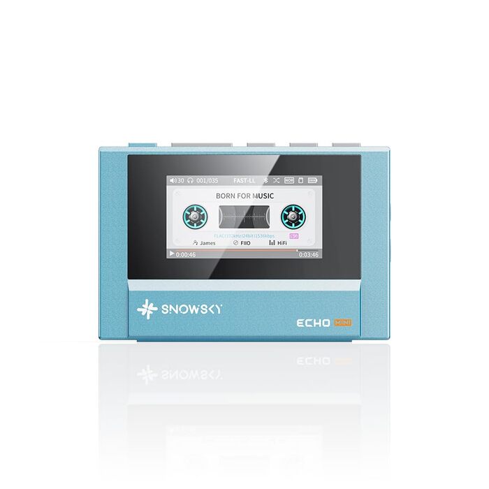 FiiO Echo Mini HiFi Bluetooth MP3-плеєр SkyBlue: портативний плеєр з тривалим часом роботи (15 годин) та виходами для навушників 3.5/4.4 мм