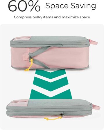 Набір органайзерів для одягу BAGSMART 6 шт. з мішком для білизни - набір кубиків для подорожей, рюкзака, валізи